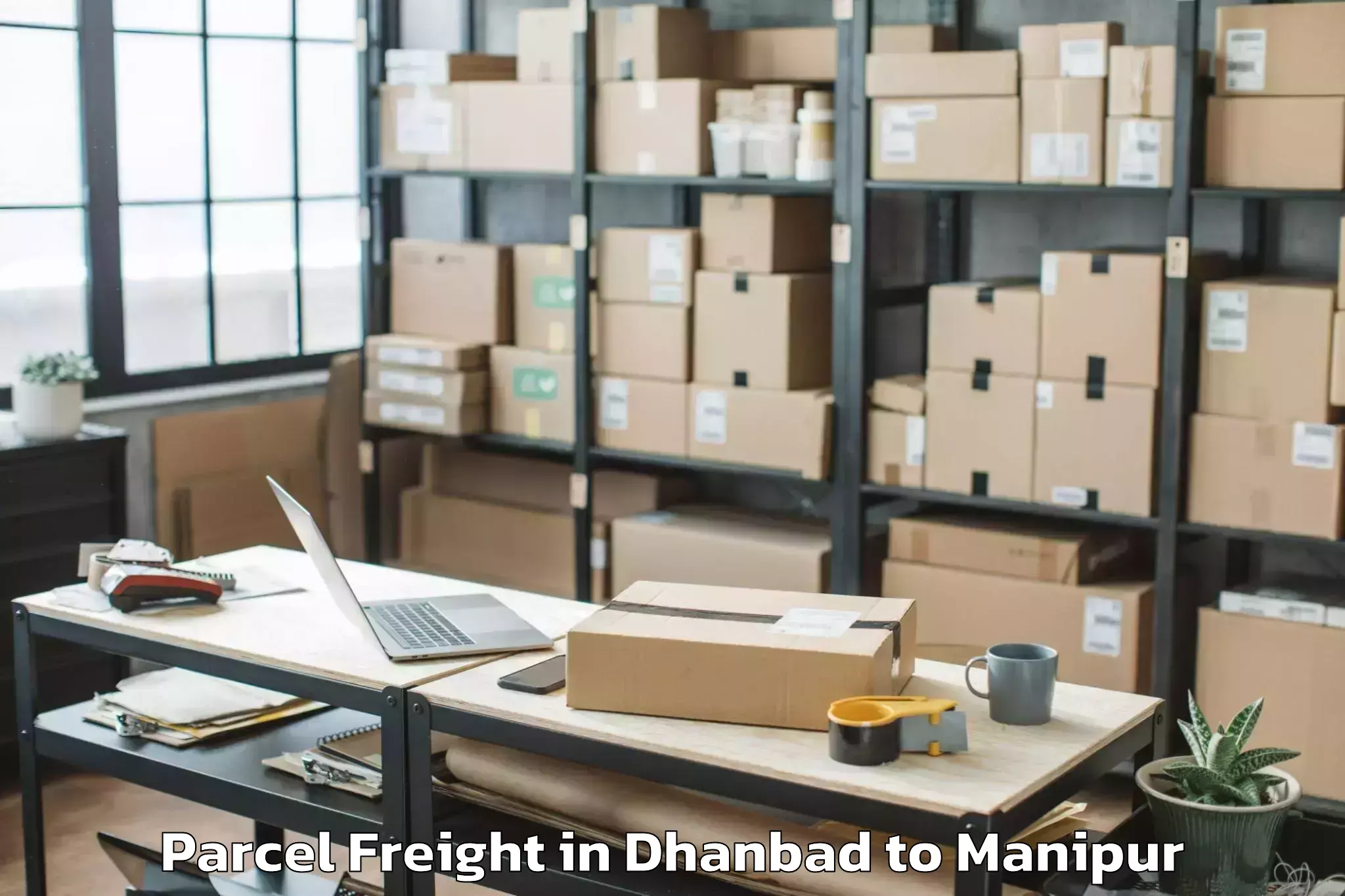 Easy Dhanbad to Imphal Parcel Freight Booking